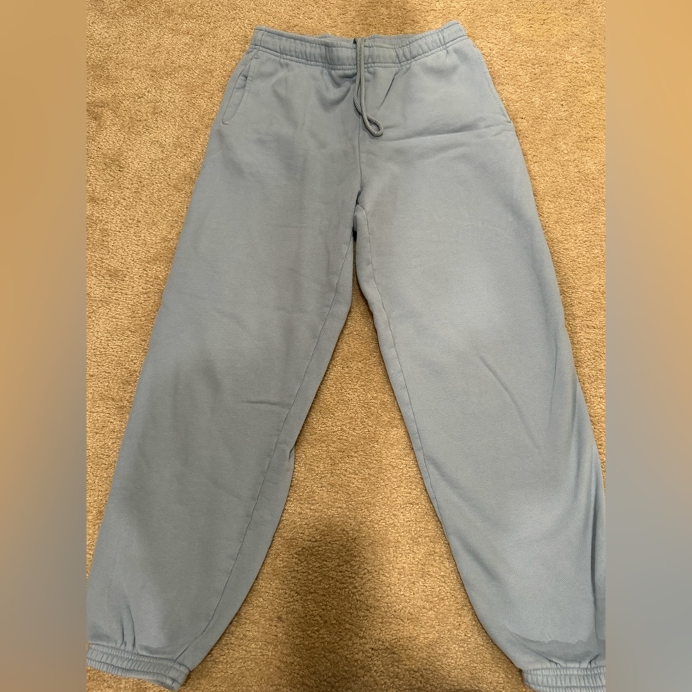 Fleece sweatpants Aritzia size XS blue